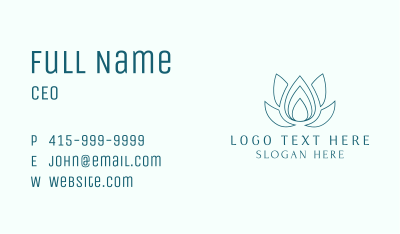 Lotus Essence Droplet Business Card Image Preview