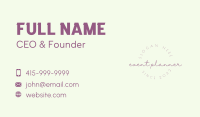 Elegant Feminine Salon Business Card Image Preview