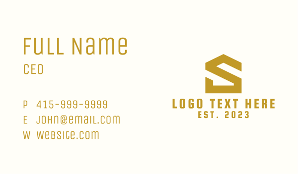 Corporate Monogram Letter S Business Card Design Image Preview