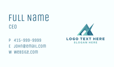 Abstract Business Firm Business Card Image Preview