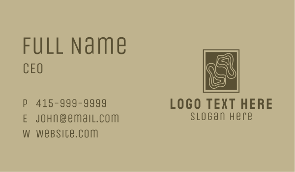 Brown Woodwork Crafting  Business Card Design Image Preview