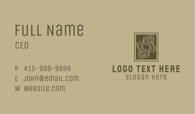 Brown Woodwork Crafting  Business Card Image Preview