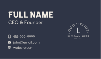 Generic Simple Type Business Card Image Preview