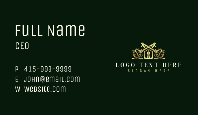 Luxury Realty Key Business Card Image Preview