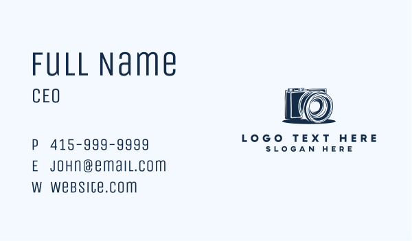 Camera Photo Lens Business Card Design Image Preview