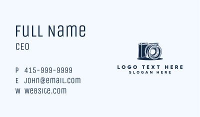 Camera Photo Lens Business Card Image Preview