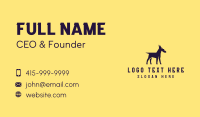 Dobermann Disc Dog Business Card Image Preview