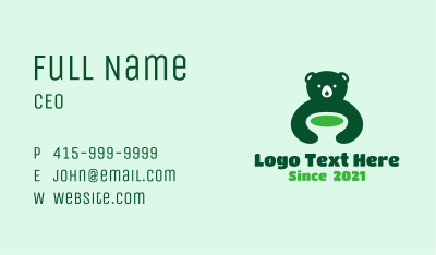 Green Bear Soup Business Card Image Preview