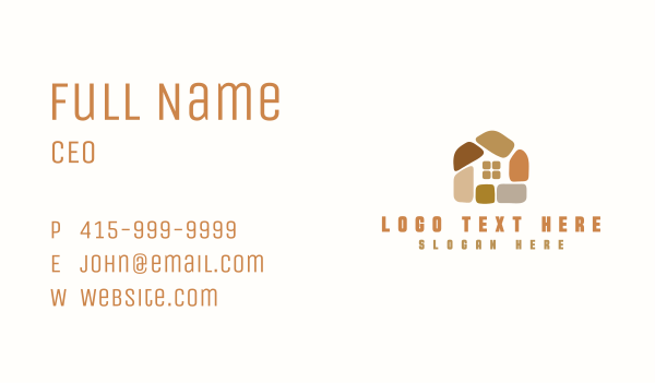 Flooring Stone House Business Card Design Image Preview
