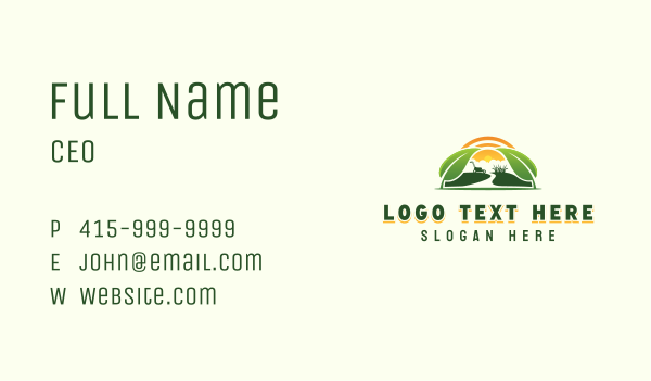 Garden Lawn Mower Landscaper Business Card Design Image Preview