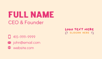 Candy Colorful Wordmark Business Card Image Preview