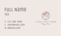 Woman Floral Self Care  Business Card Image Preview