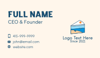 Ice Cake Slice  Business Card Image Preview