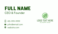 Oak Leaf Outline Business Card Image Preview