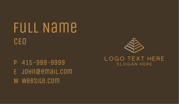 Pyramid Management Agency Business Card Design Image Preview
