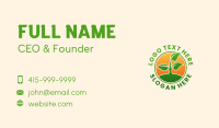 Plant Sprout Garden Business Card Design