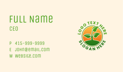Plant Sprout Garden Business Card Image Preview