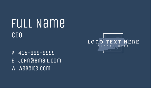 Aesthetic Business Wordmark Business Card Design Image Preview
