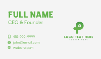 Eco Friendly Leaf Lettermark Business Card Image Preview