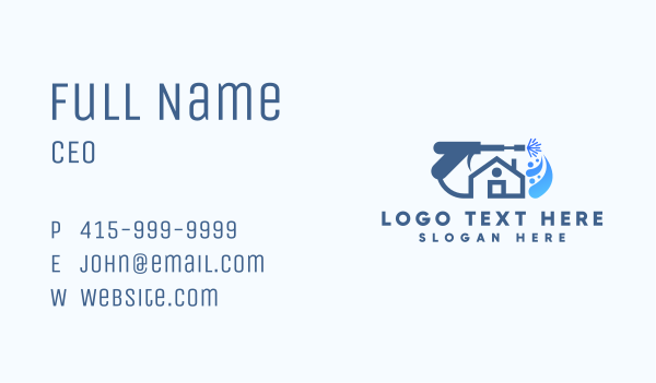 House Cleaning Washer Business Card Design Image Preview