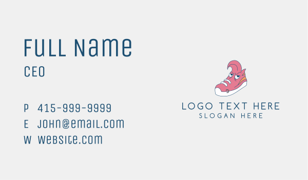 Punk Sneakers Mascot  Business Card Design Image Preview