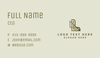 Modern Letter L Company Business Card Image Preview