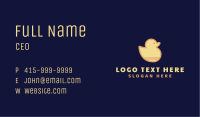 Yellow Cute Duckling Business Card Image Preview
