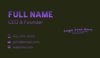 Modern Gradient Wordmark Business Card Image Preview