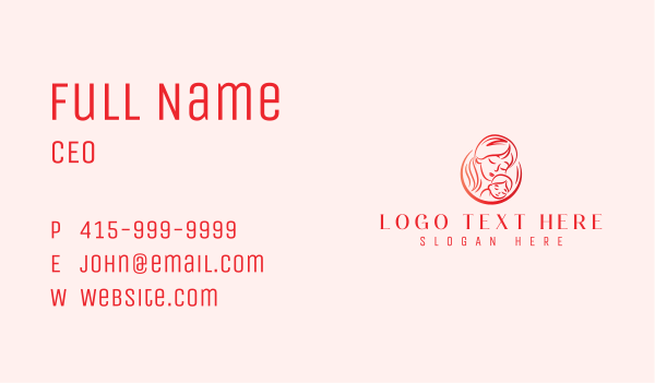 Pediatric Mother Childcare Business Card Design Image Preview