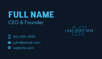 Cyber Technology Lettermark Business Card Image Preview