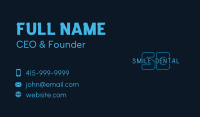 Cyber Technology Lettermark Business Card Image Preview