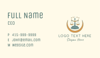 Astrology Justice Scale Business Card Image Preview