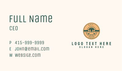 Hammer Saw Construction Tools Business Card Image Preview