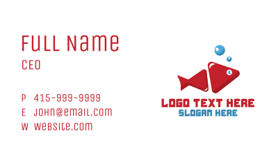 Fish Media Player Business Card