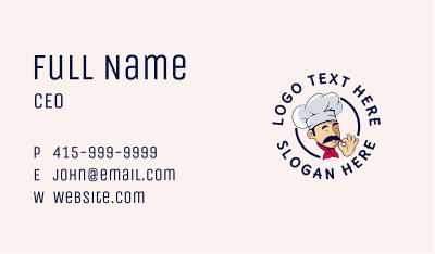 Culinary Chef Diner Business Card