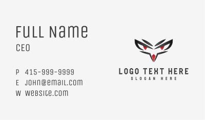 Eagle Sharp Eyes Business Card Image Preview