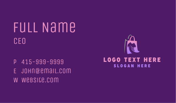 Clothing Boutique Shopping Business Card Design Image Preview