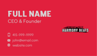 Grunge Unique Wordmark Business Card Image Preview