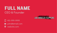 Grunge Unique Wordmark Business Card Image Preview