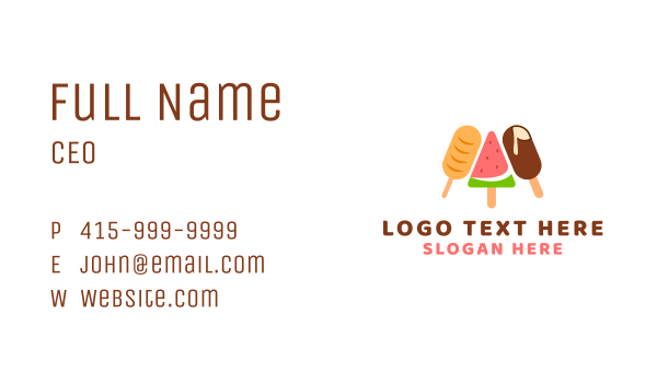Summer Food Eatery  Business Card Design Image Preview