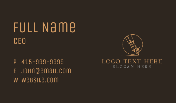 Calligraphy Pen Nib Business Card Design Image Preview