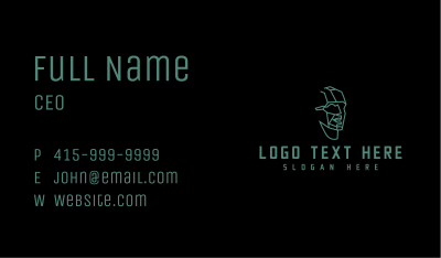 Man Tech Head Business Card Image Preview
