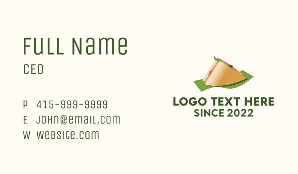 Snack Bar Sandwich  Business Card Design Image Preview