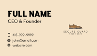 Brown Leather Shoe Business Card Design