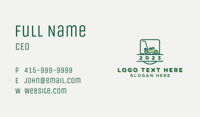 Lawn Care Mower Landscaping Business Card Image Preview