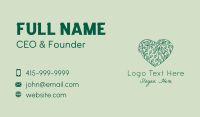 Green Heart Vine  Business Card Image Preview