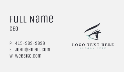 Beauty Eye Makeup Business Card Image Preview
