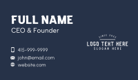 Generic Hipster Brand Business Card Preview