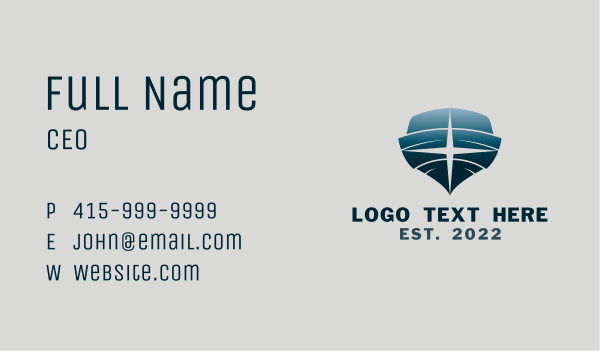 Star Yacht Emblem Business Card Design Image Preview