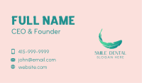 Green Feather Wellness Business Card Image Preview